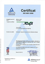 Certification ISO 9001-2008