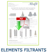 Fiche Elments filtrants